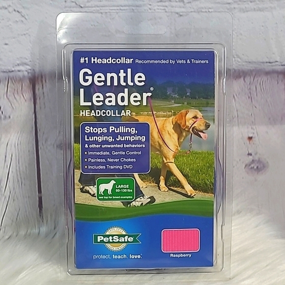 🆕️NWT Petsafe Large Dog Gentle Leader Headcollar Raspberry Pink 60-130 lbs - Picture 2 of 10